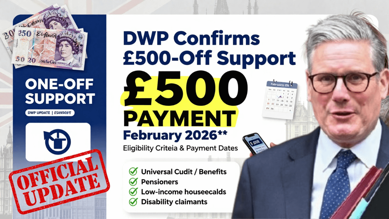 DWP £500 One-Off Support February 2026 – Eligibility Criteria and Payment Dates