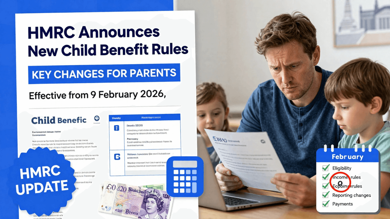 HMRC Announces New Child Benefit Rules Effective 9 February 2026 – Key Changes for Parents