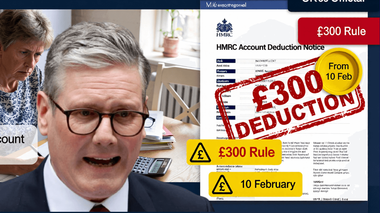 HMRC Officially Issues New Rule – £300 Bank Deduction for Pensioners From 10 February