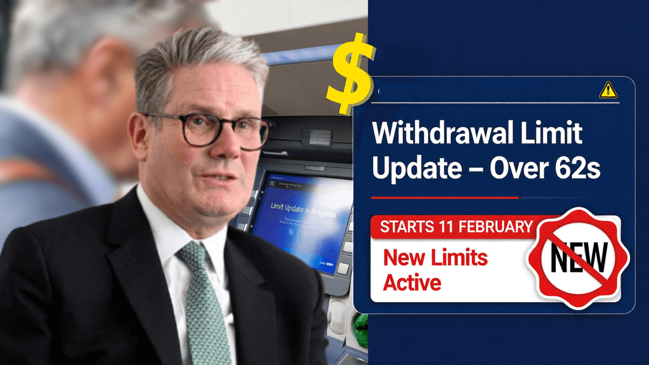 New Bank Withdrawal Limits for Over‑62s Begin 11 February, UK Banks Confirm