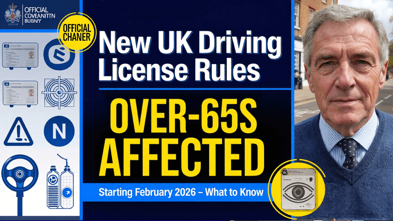 New UK Driving Licence Rules for Over-65s Start Fabuary 2026 – What to Know