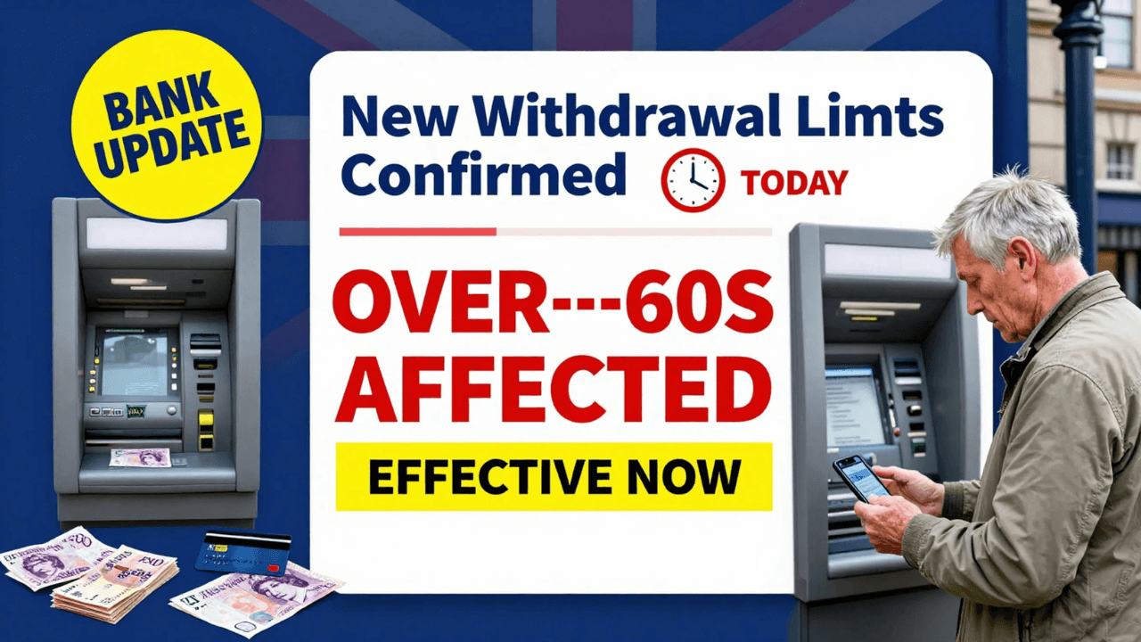 New Withdrawal Limits for Over-60s Confirmed by UK Banks – Changes Start Today