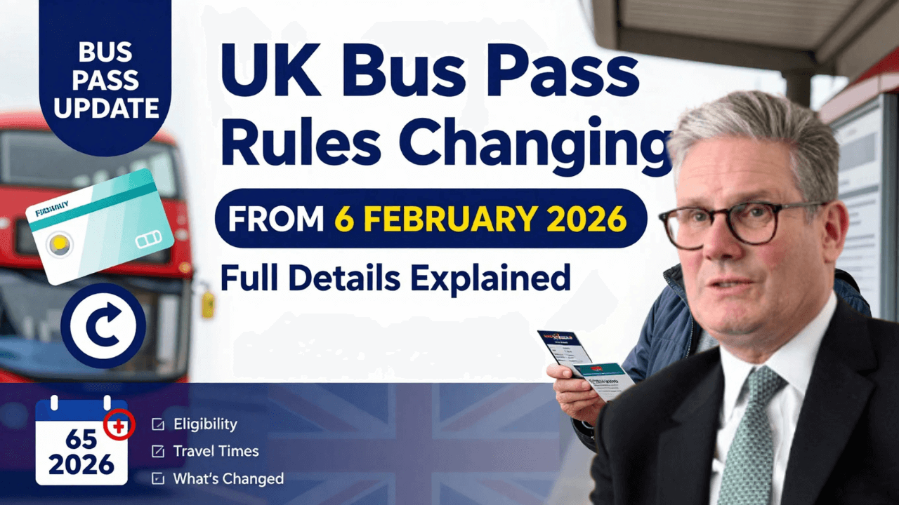 UK Bus Pass Rules Officially Changing From 6th February 2026 – Full Details