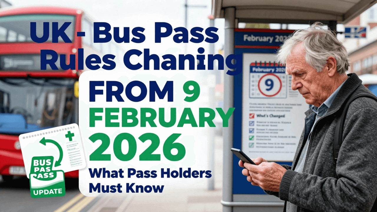 UK Bus Pass Rules Officially Changing From 9th February 2026