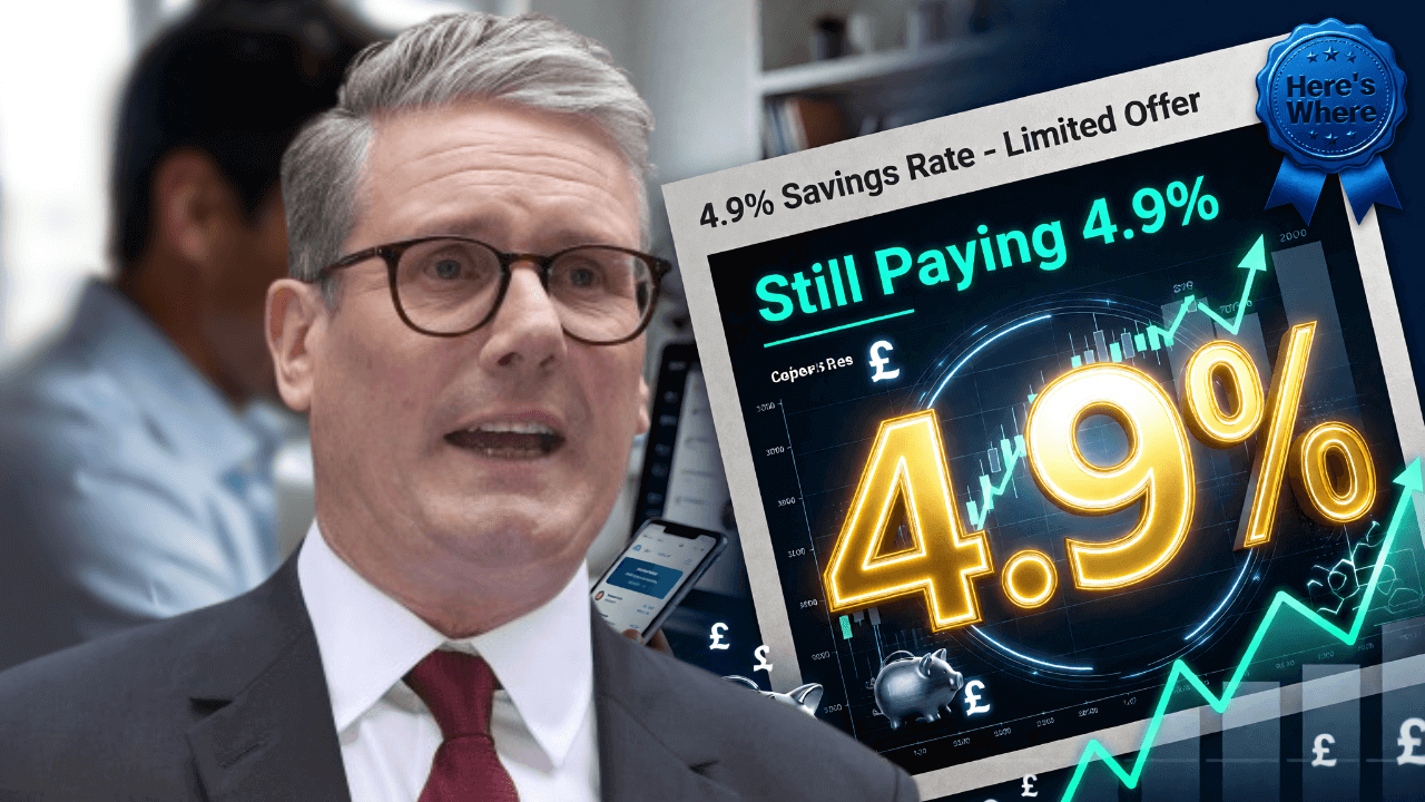 UK’s Top Savings Account Still Offers 4.9% Interest – Here’s Where